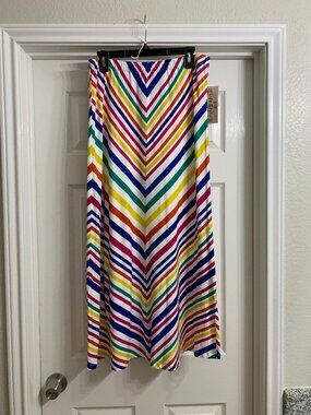 Life Style Brand Women's Multi-Color Stretchy Skirt, Size XL (NWT)